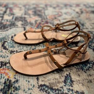 Lilly Pulitzer Kaylee Leather Sandals. Size 8